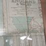 Large vintage map of england and wales Image 2