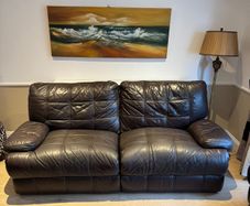 Leather sofa 3 seater + 1 seater set