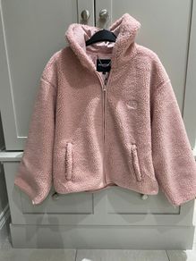 French trendy designer brand Each Other Paris dusty pink teddy bear Jacket with hood BRAND NEW WITH TAGS