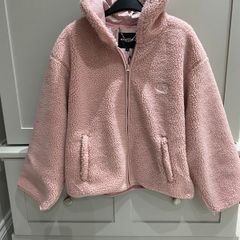 French trendy designer brand Each Other Paris dusty pink teddy bear Jacket with hood BRAND NEW WITH TAGS