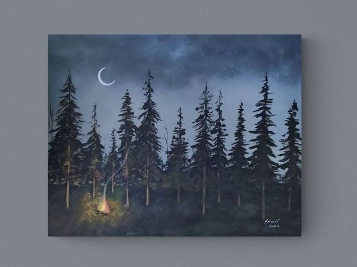 Hand paint picture, acrylic painting by Strzala