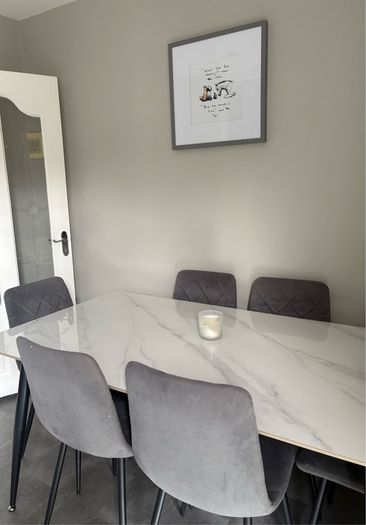 dining table and chairs