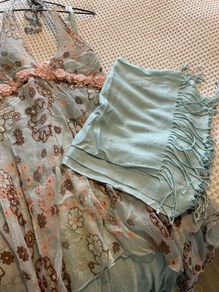 Dress & matching pashmina