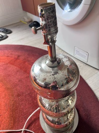 West Elm glass lamp base