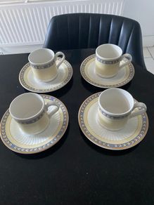 Villeroy and Boch  coffee cups and saucers