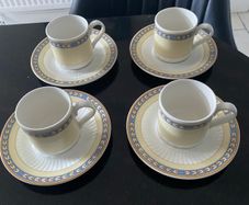 Villeroy and Boch  coffee cups and saucers