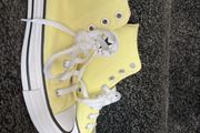 Light Yellow converse, size 7