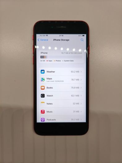 iPhone SE 2020 64GB - RARE iOS 15 (Vodafone / Clear Mobile Locked)