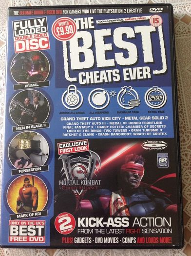 2 PS2 Cheat Discs.