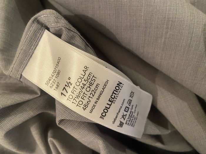 Grey shirt size 17.5