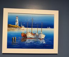 framed canvas paintings 19"x15"