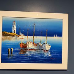 framed canvas paintings 19"x15"