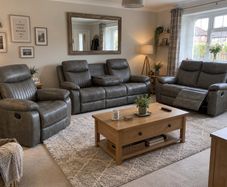Stockton Fully Reclining Sofa Suite - Grey