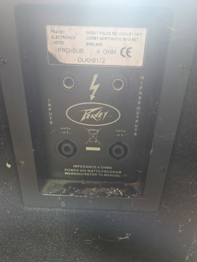 Peavey Pro Speaker Set and Poles