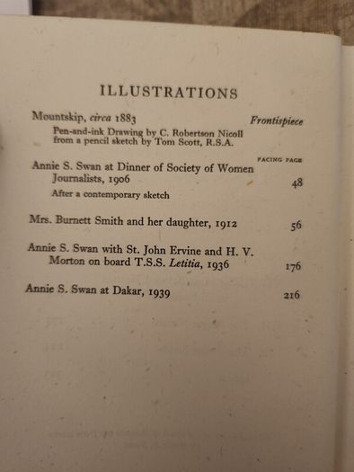 The Letters Of Annie S. Swan. Second Edition 1946 Hardback In Good Condition.