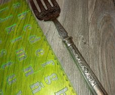 Vintage silver plated fork