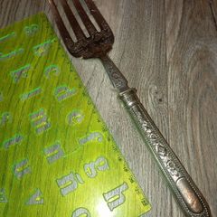 Vintage silver plated fork