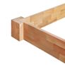 Bed Frame Solid Oak Wood 90x200 cm Image 6