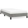 Bed Frame without Mattress Light Grey 90x190 cm Single Single Velvet Image 2
