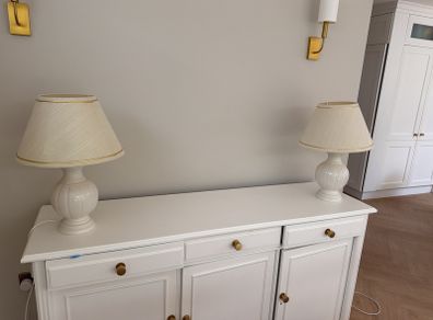 Pair of Classic Ceramic Table Lamps