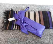 Evening bag and matching scarf/ wrap