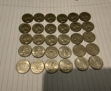 USA Quarter Dollars - 30 Coins