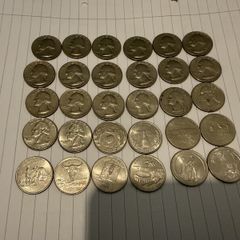 USA Quarter Dollars - 30 Coins