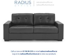 Monaco Three Seater Sofa - Black