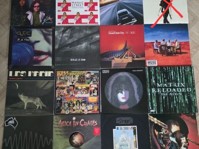 Vinyl Job lot - Alice in Chains, The Cure, SP, MSP, Muse, Kiss, Judas Priest