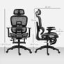 Multi-Adjustable Mesh Office Chair - Black Image 2