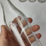 329 - Set of 5 Vintage Clear Glass Collectible Decorative Mineral Water Bottles Image 9