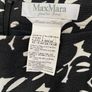 Max Mara Puro Lino Black White Linen Blend Skirt Image 4