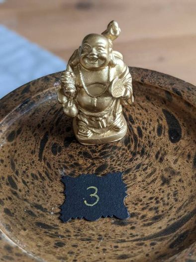 vintage  tiny good luck Buddha