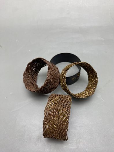 A set of 19th Century Japanese Napkin Rings