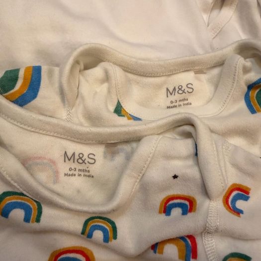 Bundle of 13 short sleeve baby bodysuits