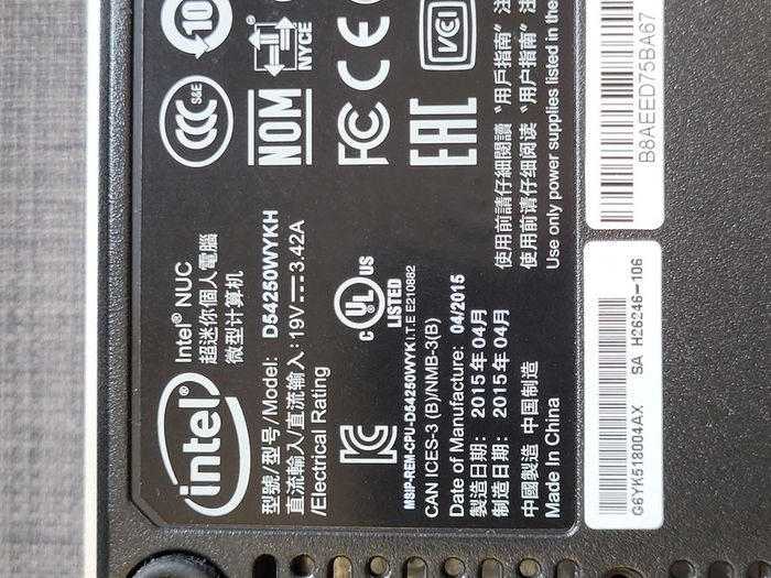 Intel NUC - MAC mini