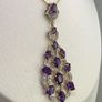 Silver Amethyst & Zircon Filigree Pendant by Harry Ivens Image 4