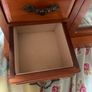 Vintage Wooden & glass jewelry box Image 4