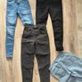 Jeans denim trousers blue black size 6 Image 2