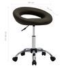 Rolling Work Chair Brown Faux Leather