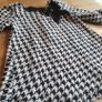 Next Girls Baby Black White Hounds Tooth Dress Age 3 to 6 Mths Image 3
