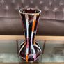 Vintage German WGP Striped Brown Jasba Vase 22 cm Image 7