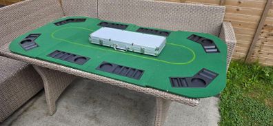 Table Top Poker Table and Chips