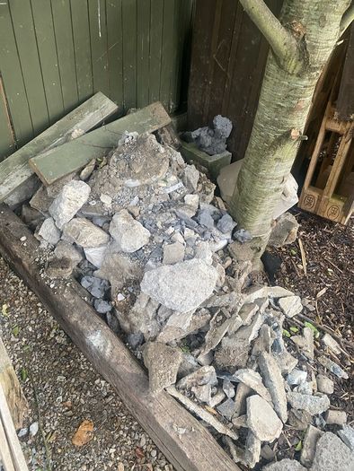 Concrete rubble