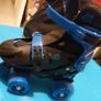 SFR Roller Skates, Blue, in excellent condition in lovely carry Bag Image 6