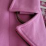 VALENTINO pink wool biker cropped jacket Sz 44 Italian = (Fit 12 UK) - Rrp 695 (New) Image 2