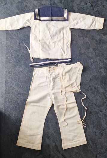 Antique British Victorian Child Sailor Uniform - Belfast