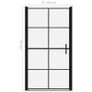 Shower Doors Tempered Glass 100x178 cm Black Image 5