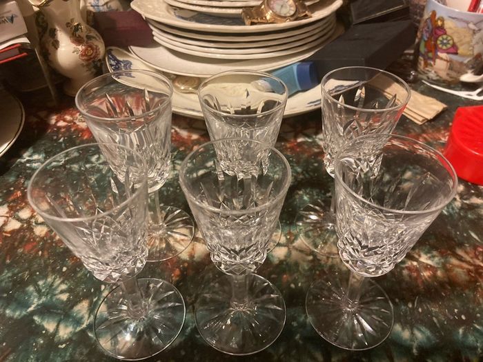 Waterford crystal sherry glasses free postage