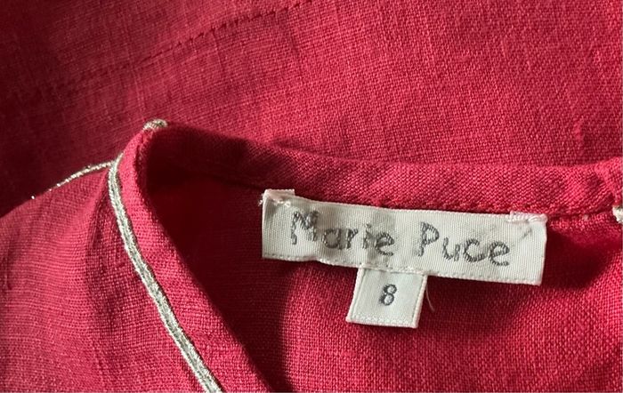 Cherry Red Linen Dress